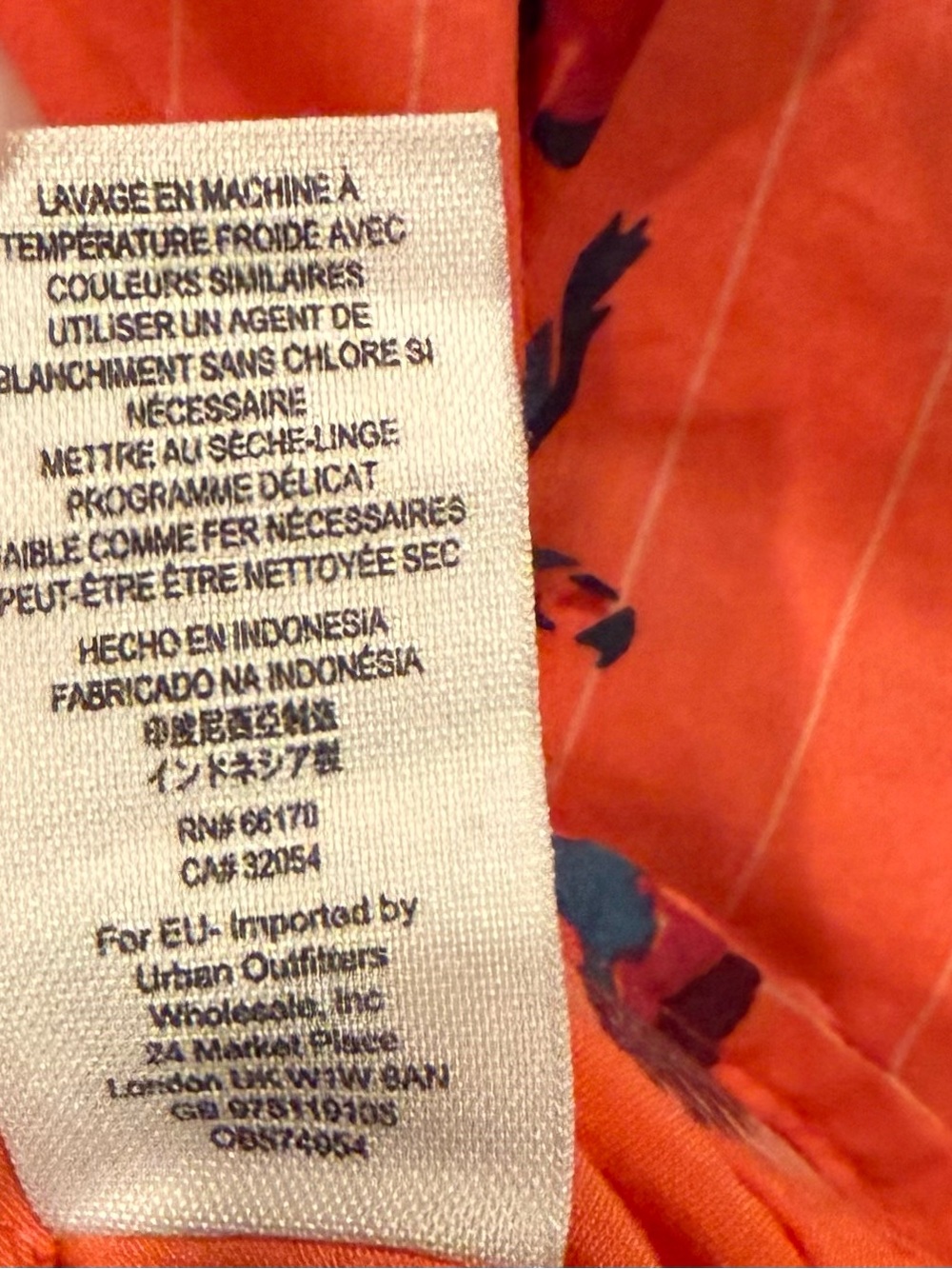 Free People 100% Cotton Sunshine Of Your Love Printed A-Line Sun Dress Coral 6 - Picture 10 of 10